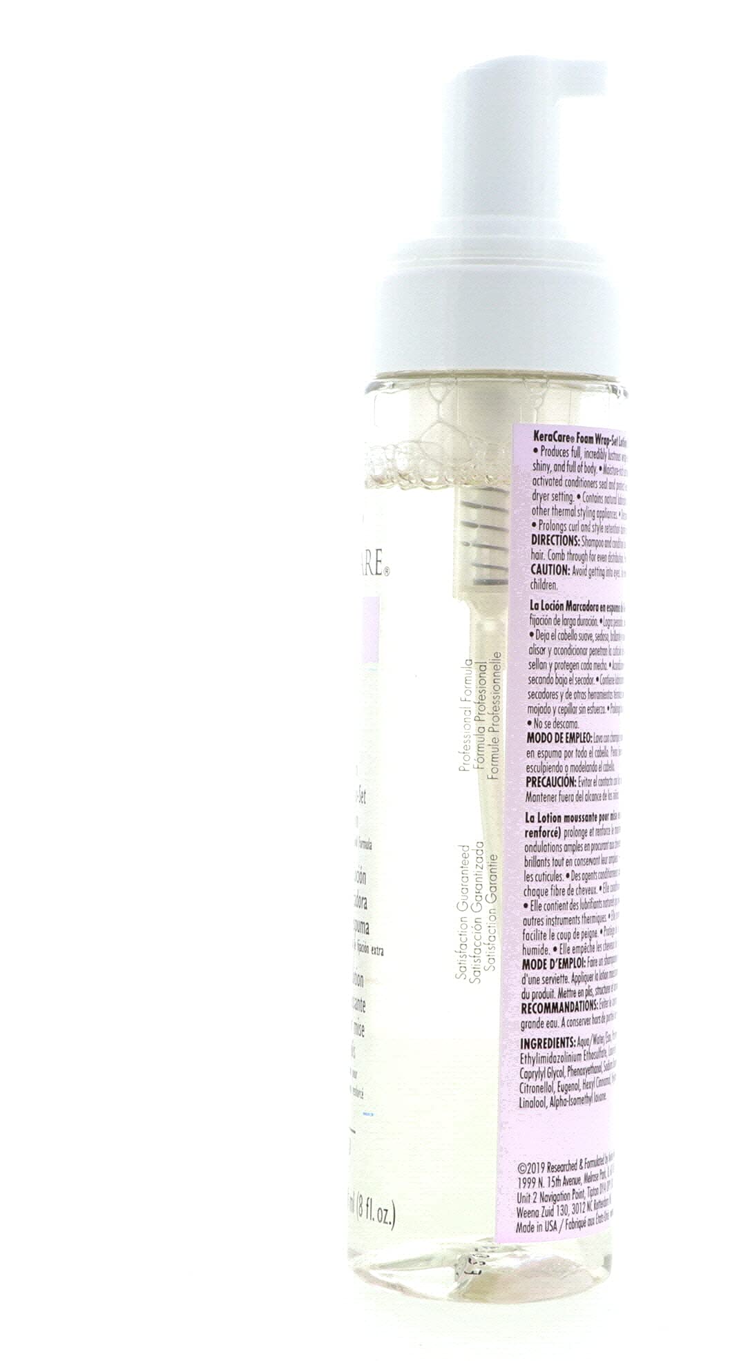 Avlon Kera Care Foam Wrap-Set Lotion Extra Hold 8oz