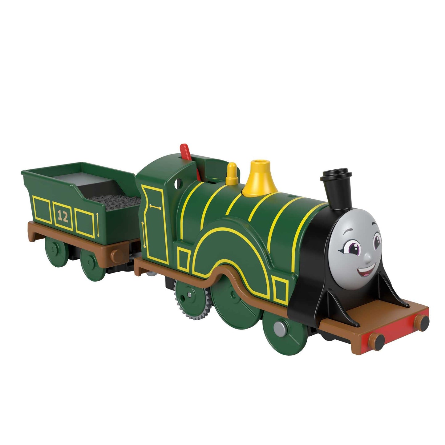 Thomas & Friends Motorized Toy Train Emily Battery-Powered Engine with Tender for Pretend Play Preschool Kids Ages 3+ Years