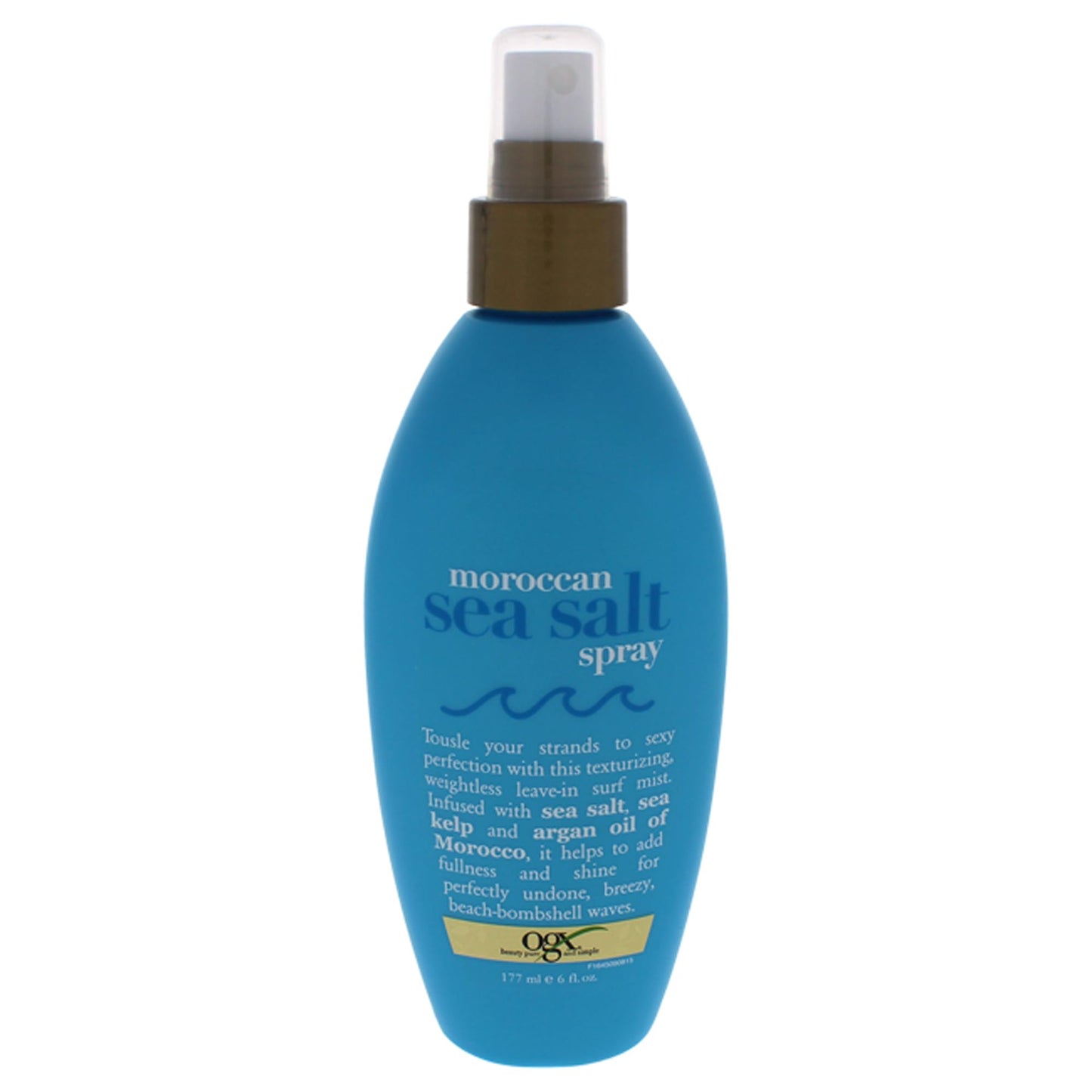 OGX Argan Oil of Morocco Hair-Texturizing Sea Salt Spray | Curl-Defining Leave-In Mist for Beach Waves & Textured Hold | Paraben & Sulfate-Free, 6 Fl Oz