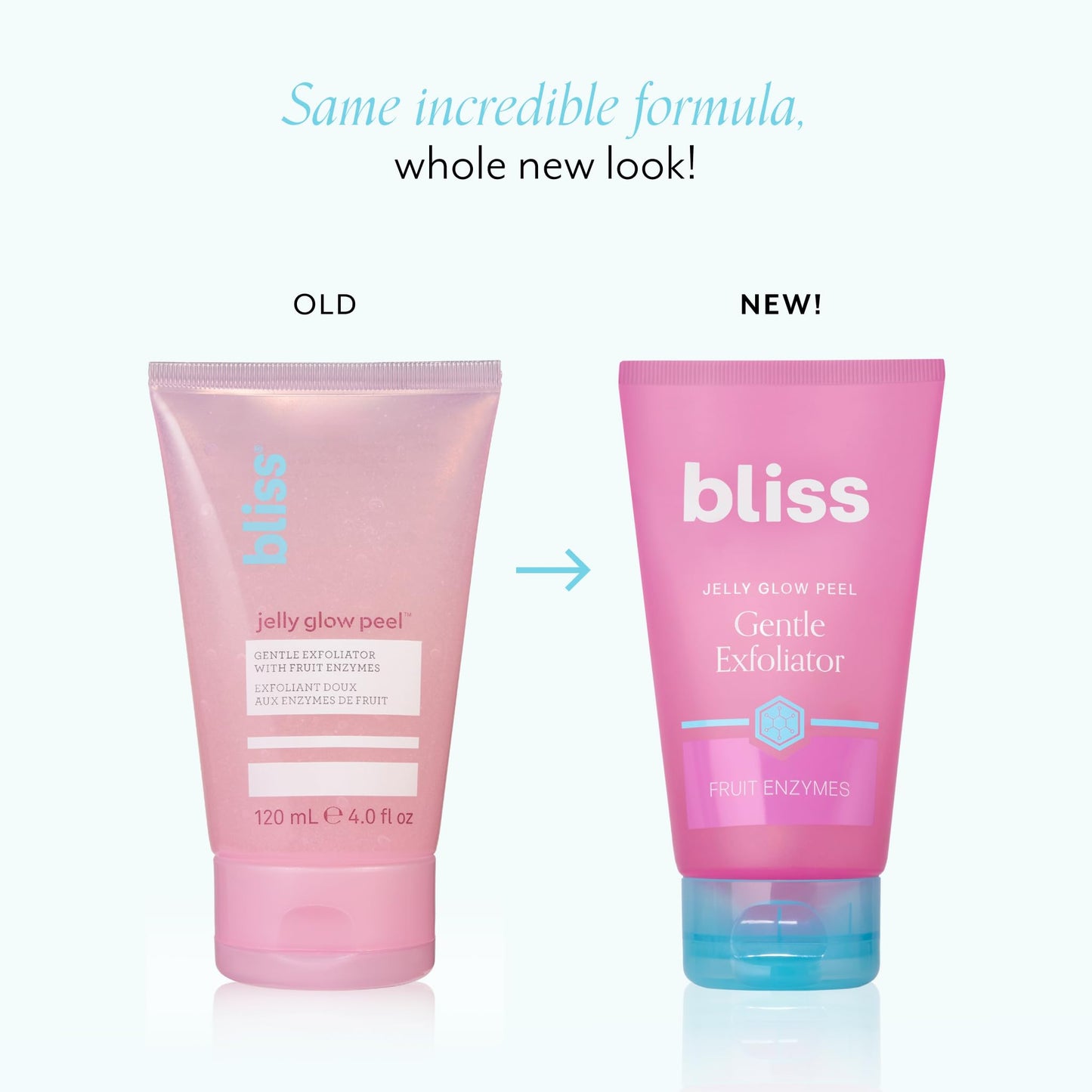 Bliss Jelly Glow Peel™ Gentle Non-Abrasive Cleanser & Exfoliator with Fruit Enzymes, 4 oz – Hydrates, Nourishes, Vegan & Cruelty-Free