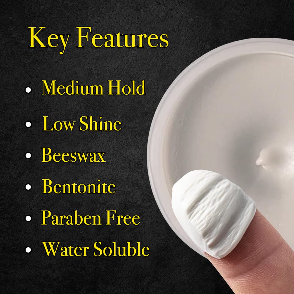 Pete & Pedro Hair Styling Clay for Men – Medium Hold, Matte Finish, Low Shine, Ideal for Messy, Fine & Thinning Hair | Shark Tank Product, 2 oz