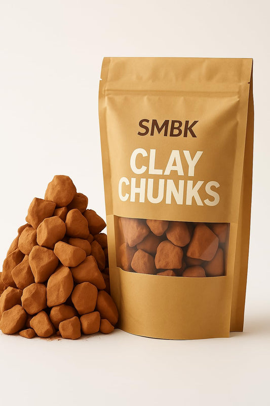 SMBK Red Clay,Edible Clay Chunks, Natural Clay,Organic Clay,Clay Mask,Natural Mud Mask,7OZ (200GM)