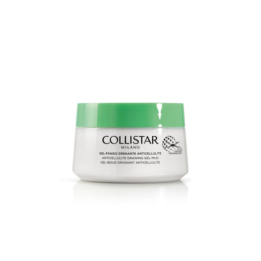 Collistar Gel-Mud Draining Anti-Cellulite 400ml – Slimming, Draining, Targeted Action with Escin & White Mud, No Rinse Needed
