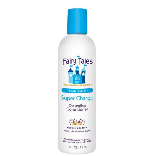 Fairy Tales Tangle Tamer Super Charge - Detangling Conditioner for Kids - Paraben Free, Sulfate Free, Gluten Free, Nut Free - 12 oz
