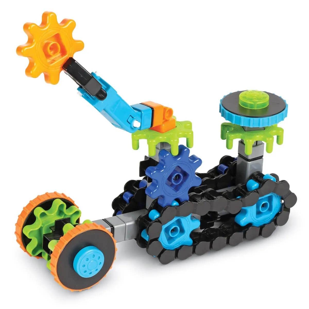 Learning Resources Gears! Gears! Gears! Treadmobiles Building Set, STEM Toys, Develops Early Engineering Skills, 108 Pieces, Ages 5+