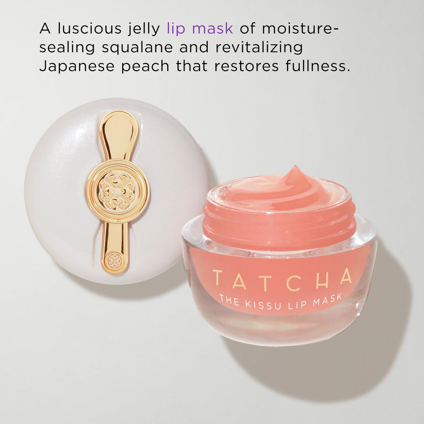 Tatcha Kissu Lip Mask | Overnight Lip Mask, Visibly Plumps and Softens for Lush Lips, 9.0 G | 0.32 oz