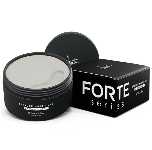 Forte Series Alex Costa Hair Clay for Men – Extreme Hold Matte Finish, Adds Texture, Volume & Definition, Natural Ingredients for Thick/Coarse Hair