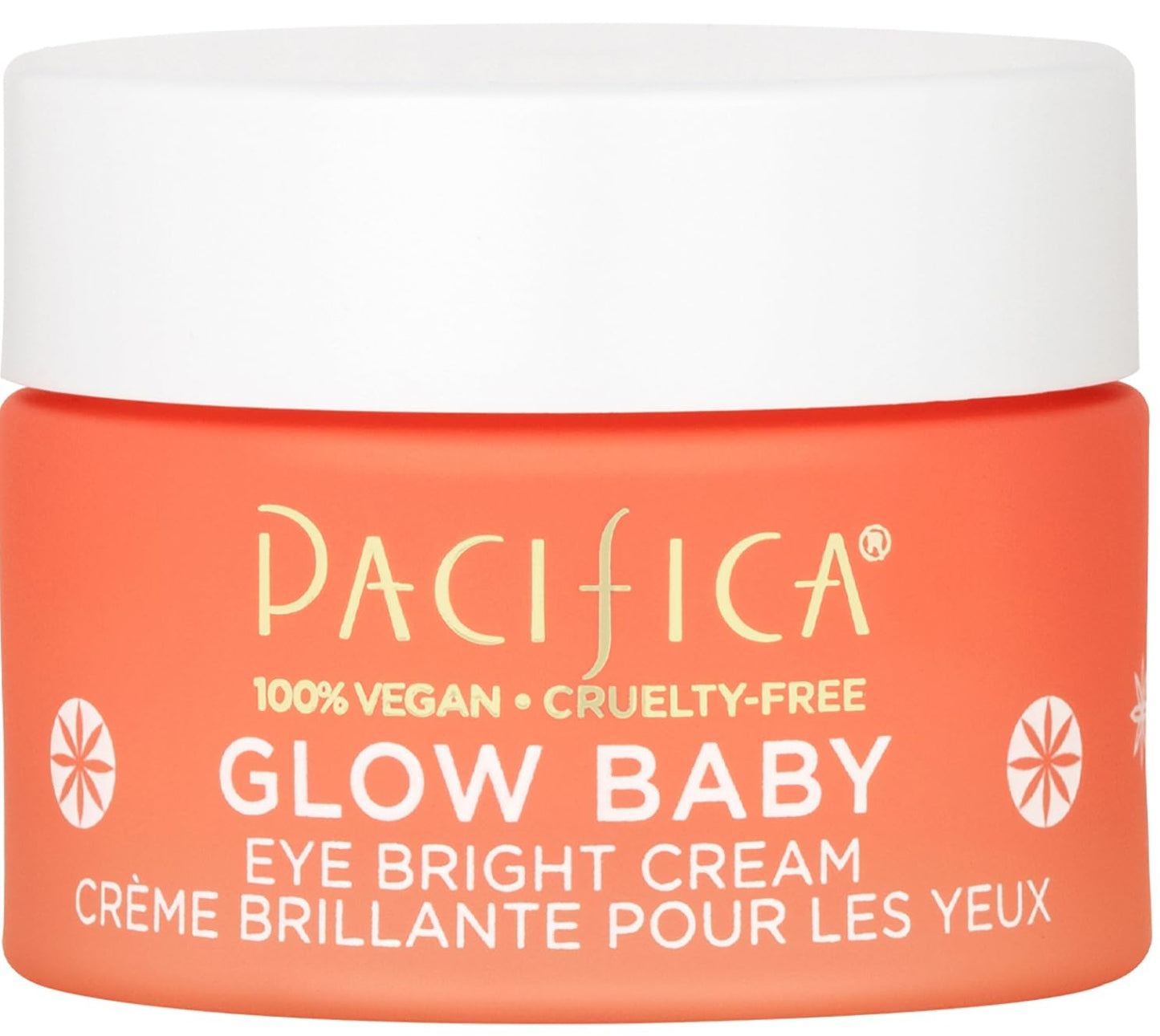 Pacifica Glow Baby Vitamin C Eye Cream – Brighten Dark Circles & Puffiness, Caffeine Infused, Fragrance-Free, Clean Vegan, 0.5 oz