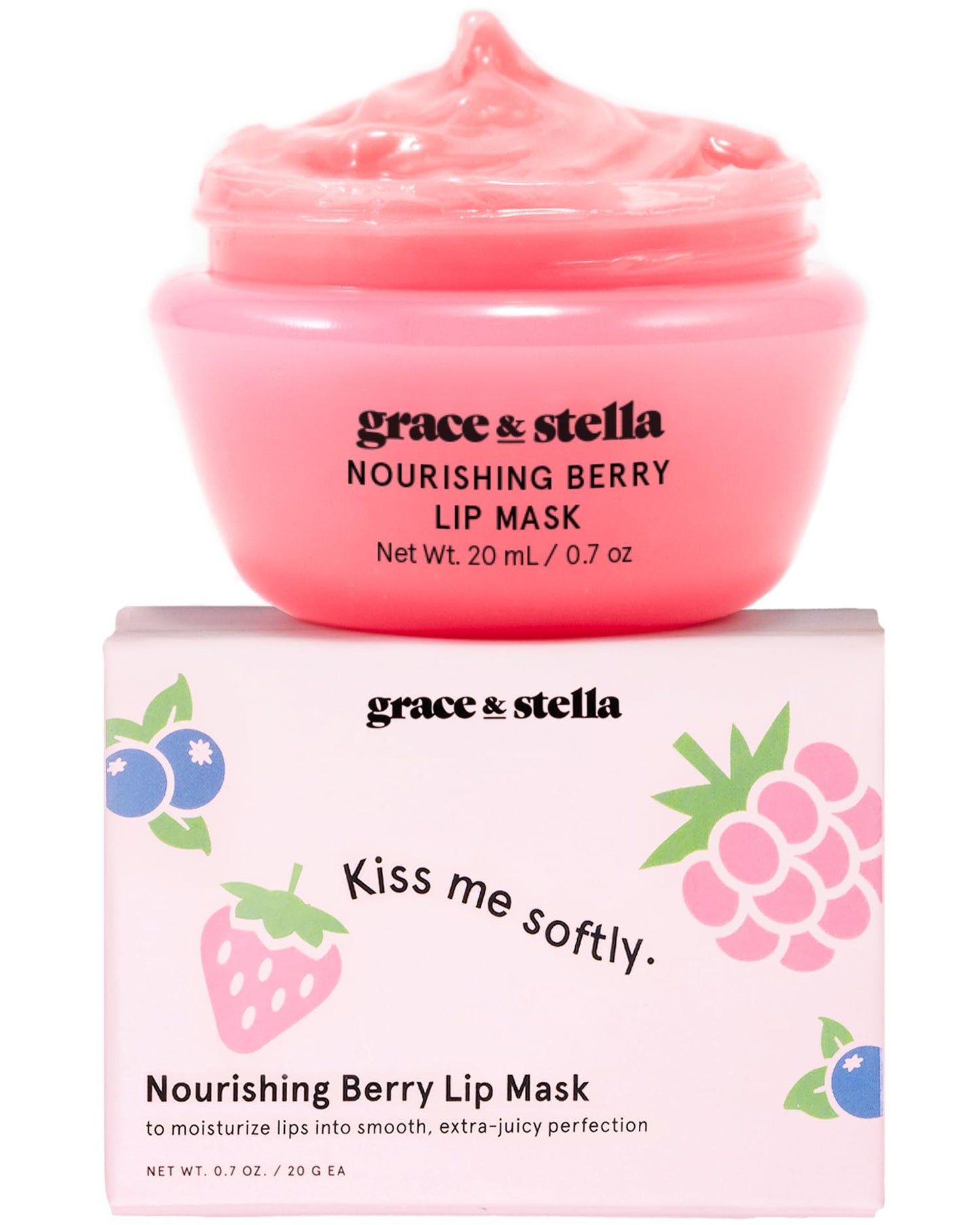 Grace & Stella Award-Winning Lip Butter – Hydrating, Nourishing Vegan Lip Balm & Overnight Repair, Travel Size, Gift for Women & Teens