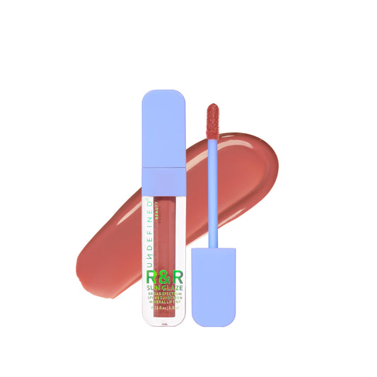 Undefined R&R Sun Glaze Nude SPF 40 Mineral Lip Oil Tint – Hydrating Sunscreen with Ceramides, Hyaluronic Acid & Peptides for Smooth, Nourished Lips