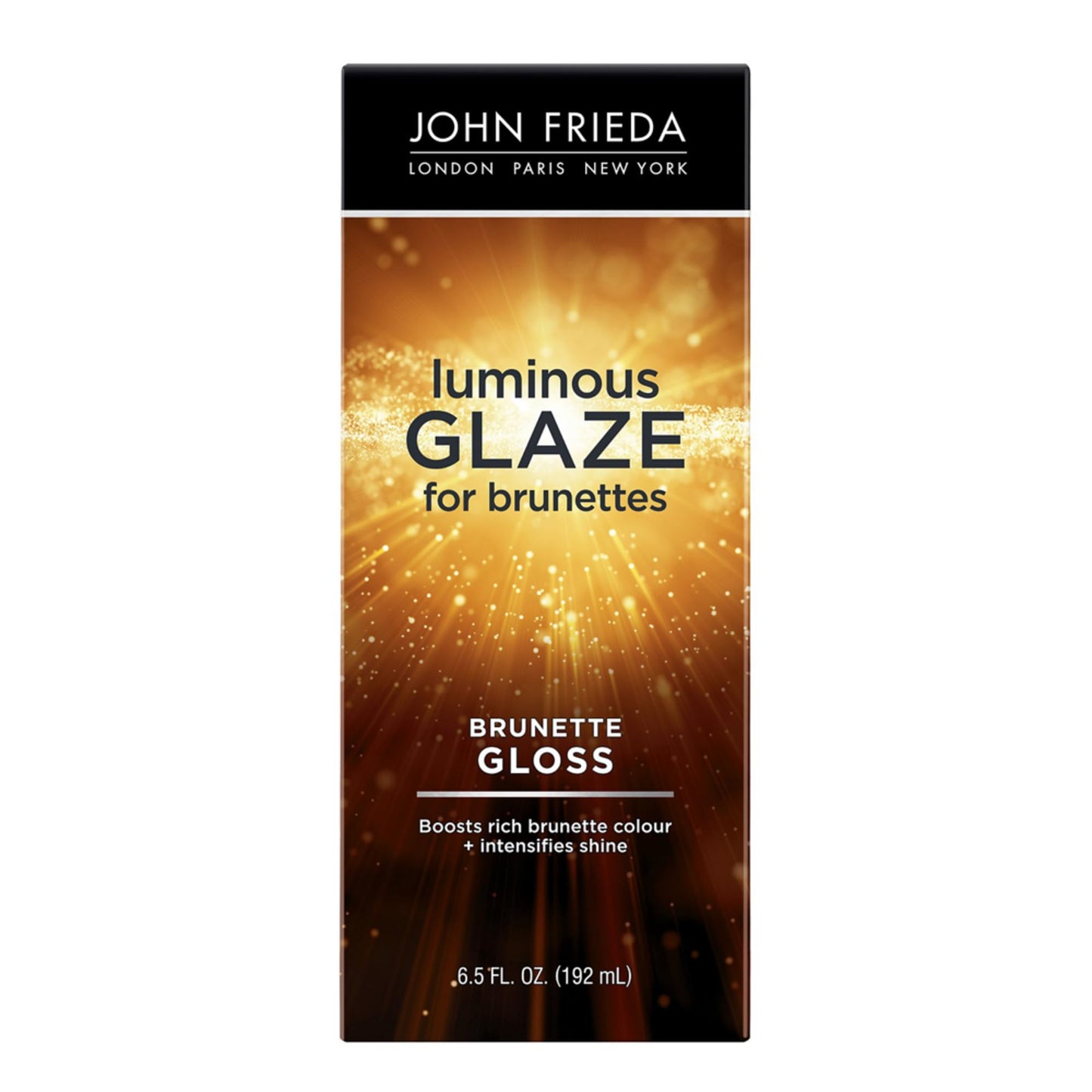 John Frieda Brilliant Brunette Luminous Glaze 6.5 Oz – Hair Gloss for Brunettes, Enhances Color, Boosts Shine & Repairs Damaged Hair