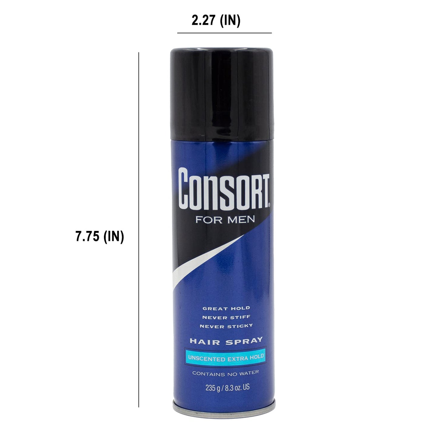 Consort Extra Hold Hair Spray, Unscented, 8.3 Oz