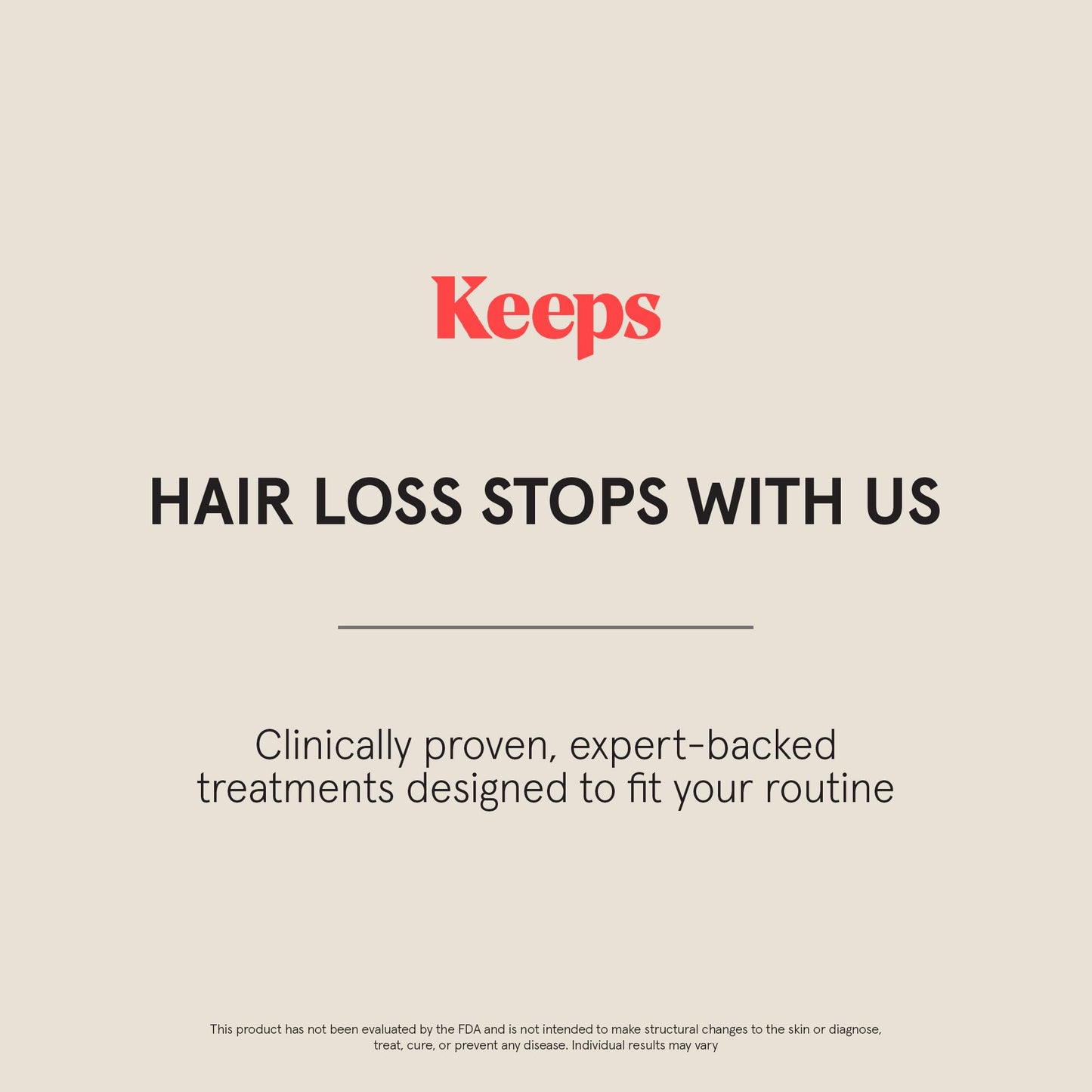 Keeps Extra Strength 5% Minoxidil for Men | Hair Growth Serum & Regrowth Treatment for Thinning Hair & Bald Spots | Unscented, Clinically Proven