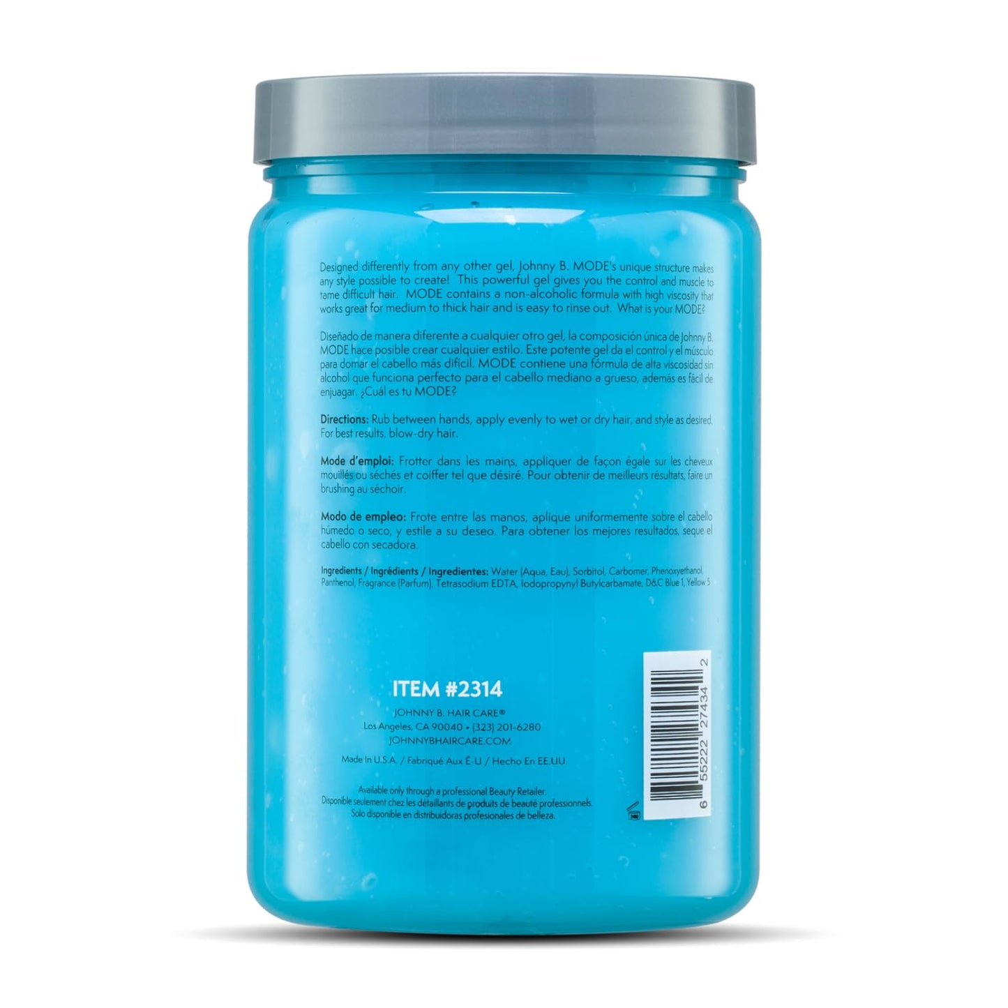 JOHNNY B. Mode Hair Styling Gel 32 oz.