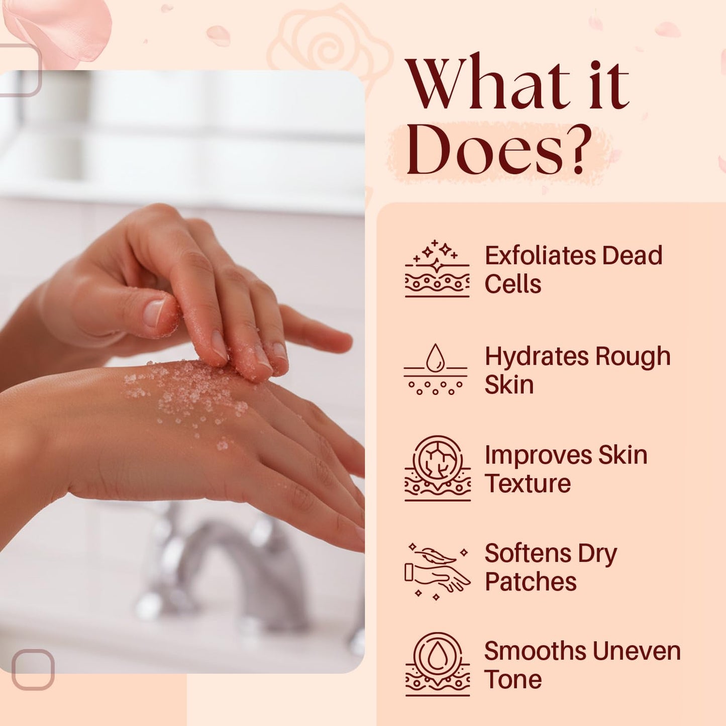 MYSTÉRE BEAUTÉ Himalayan Salt Body Scrub 12oz with Collagen & Stem Cells – Exfoliating, Moisturizing, Fights Cellulite, Acne, Wrinkles