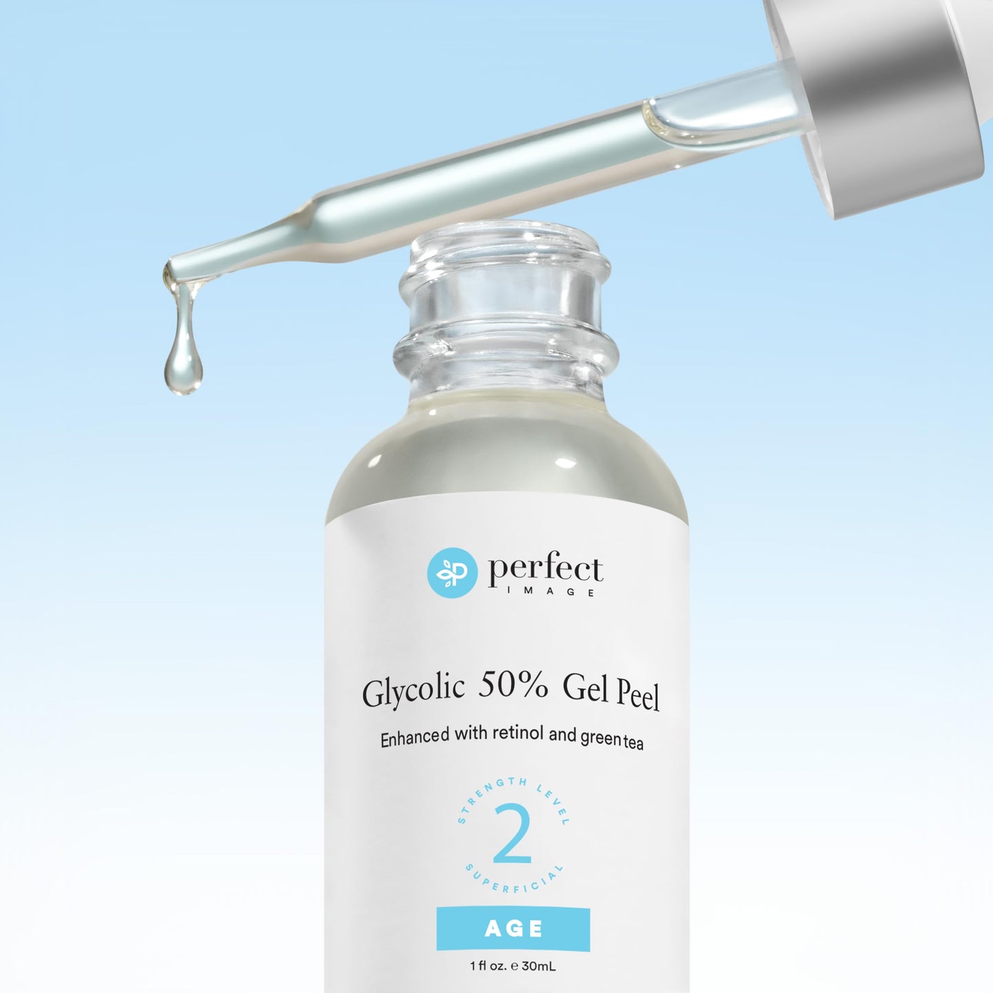 Glycolic Acid 50% Gel Peel - Enhanced with Retinol & Green Tea Extract (Professional Skin Peel)1 ounce
