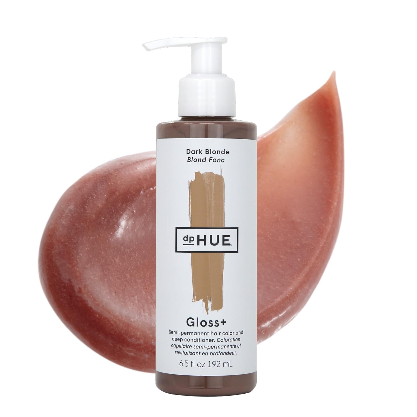 dpHUE Gloss+ Dark Blonde 6.5 oz | Semi-Permanent Hair Color & Deep Conditioner | Lasts Up to 8 Washes | Vegan, Paraben & Sulfate Free