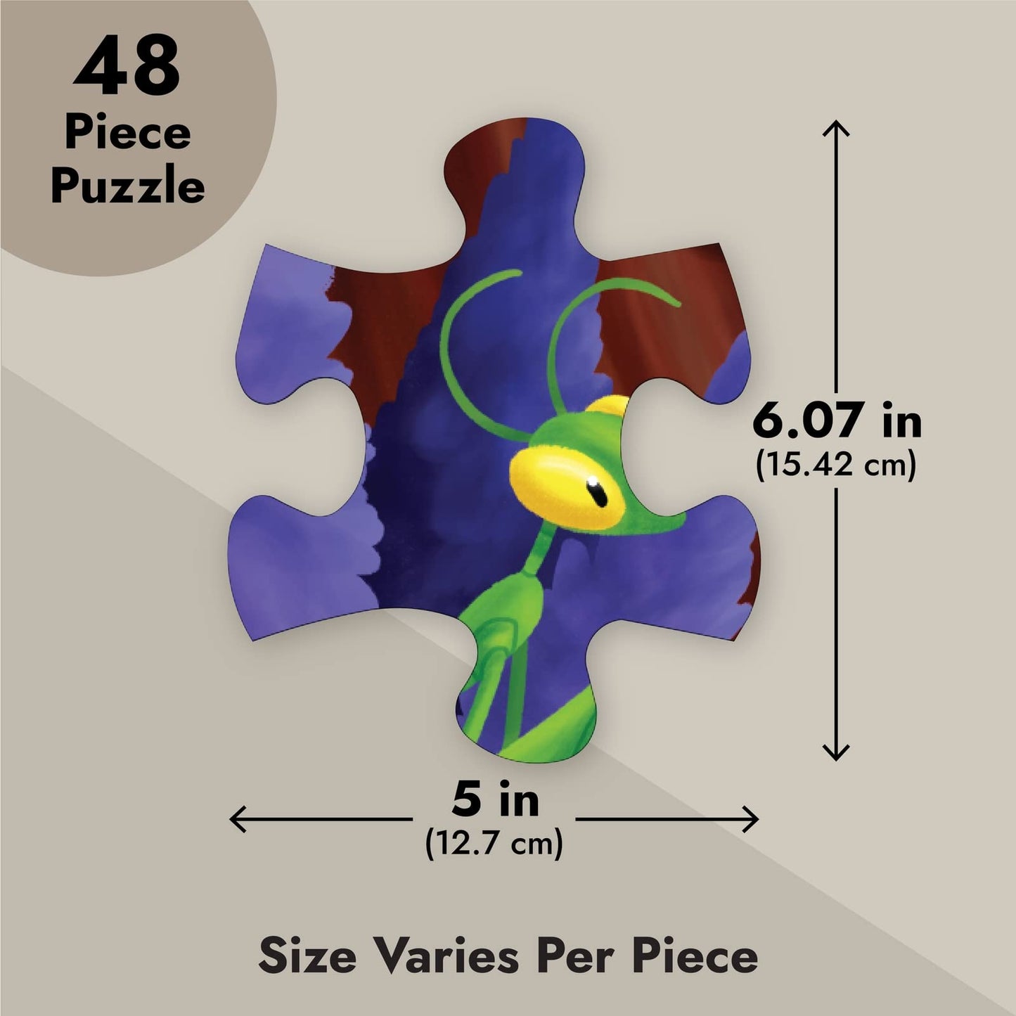 BLUE PANDA Preschool Giant Floor Activity Set – 48-Piece, 2x3 ft, Multicolor Bugs & Insects Theme, Skill-Building Learning Toy for Toddlers