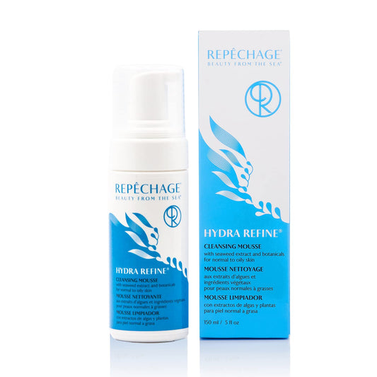 Repechage Hydra Refine Foaming Cleanser for Normal to Oily Skin – Seaweed & Lemongrass Face Wash, pH Balancing, 5 fl oz