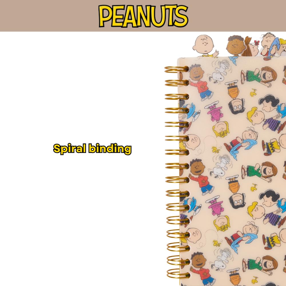 Peanuts Gang Journal Notebook, Spiral Bound, 144 Lined Pages, 8 x 7 inches – Peanuts Snoopy Charlie Brown