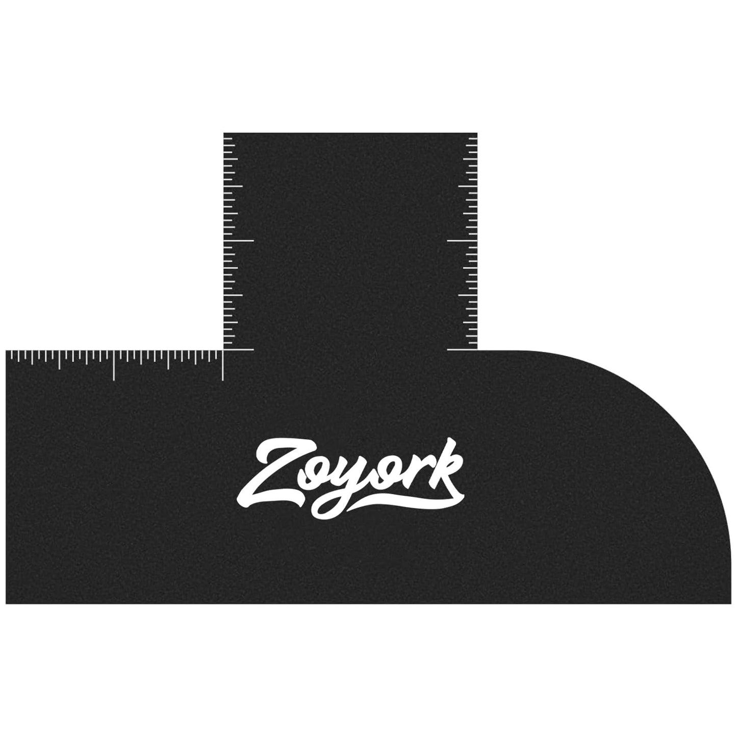 Zoyork Barber Enhancement Card – Hairline Stencil Template with Right Angle & Long Edges – Reusable Guide for Line-Ups, Fades & Edge-Ups (Black)