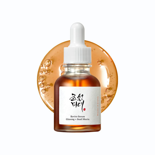Beauty of Joseon Snail Mucin & Ginseng Serum – Hydrating, Peptide Facial Moisturizer for Dark Spots & Acne Scars, 30ml, Korean Skincare