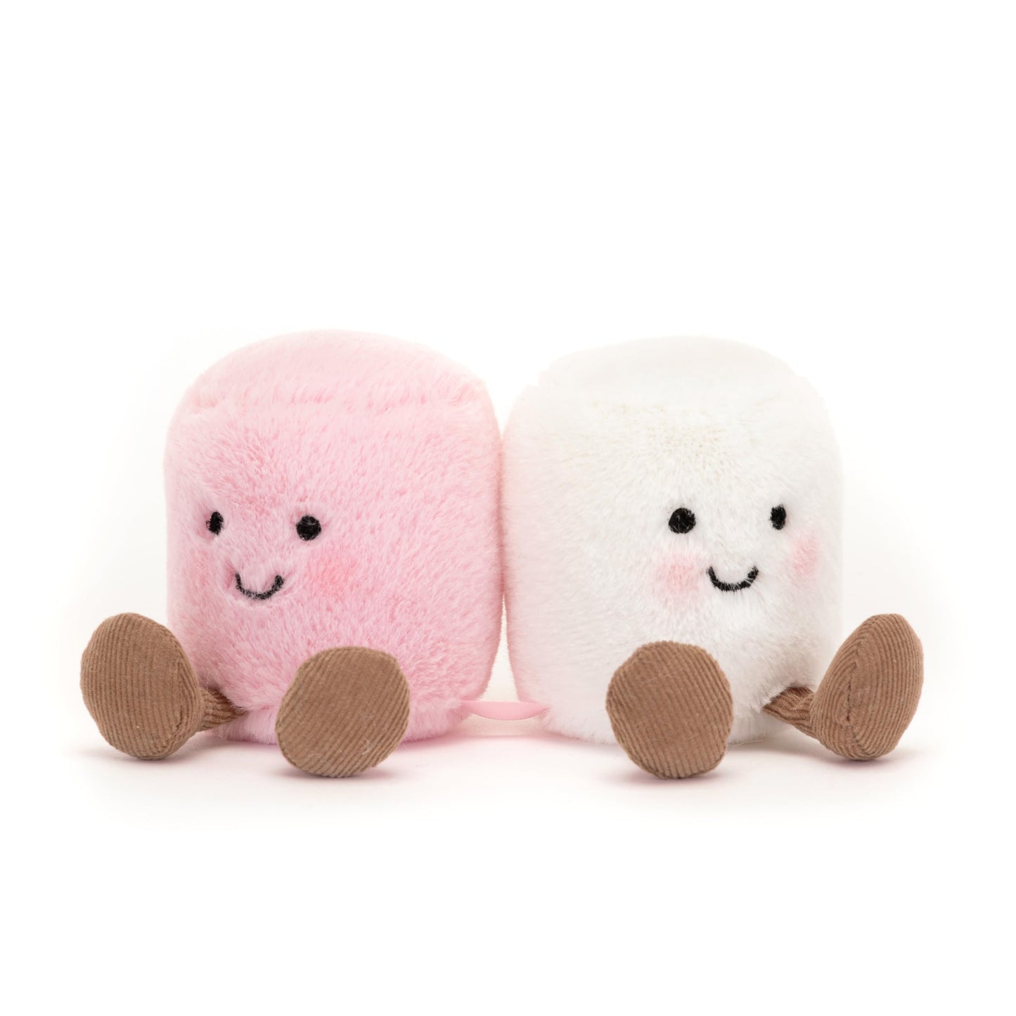 Jellycat Amuseables Pink and White Marshmallows Stuffed Toy, 3.5 inches | Food Plush | Fun Gift Idea