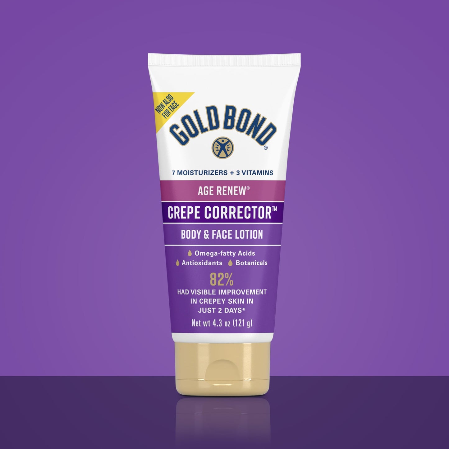 Gold Bond Age Renew Day & Night Duo Lotion Set – Crepe Corrector & Retinol Overnight Lotion for Firm, Smooth Skin, 8.6 oz