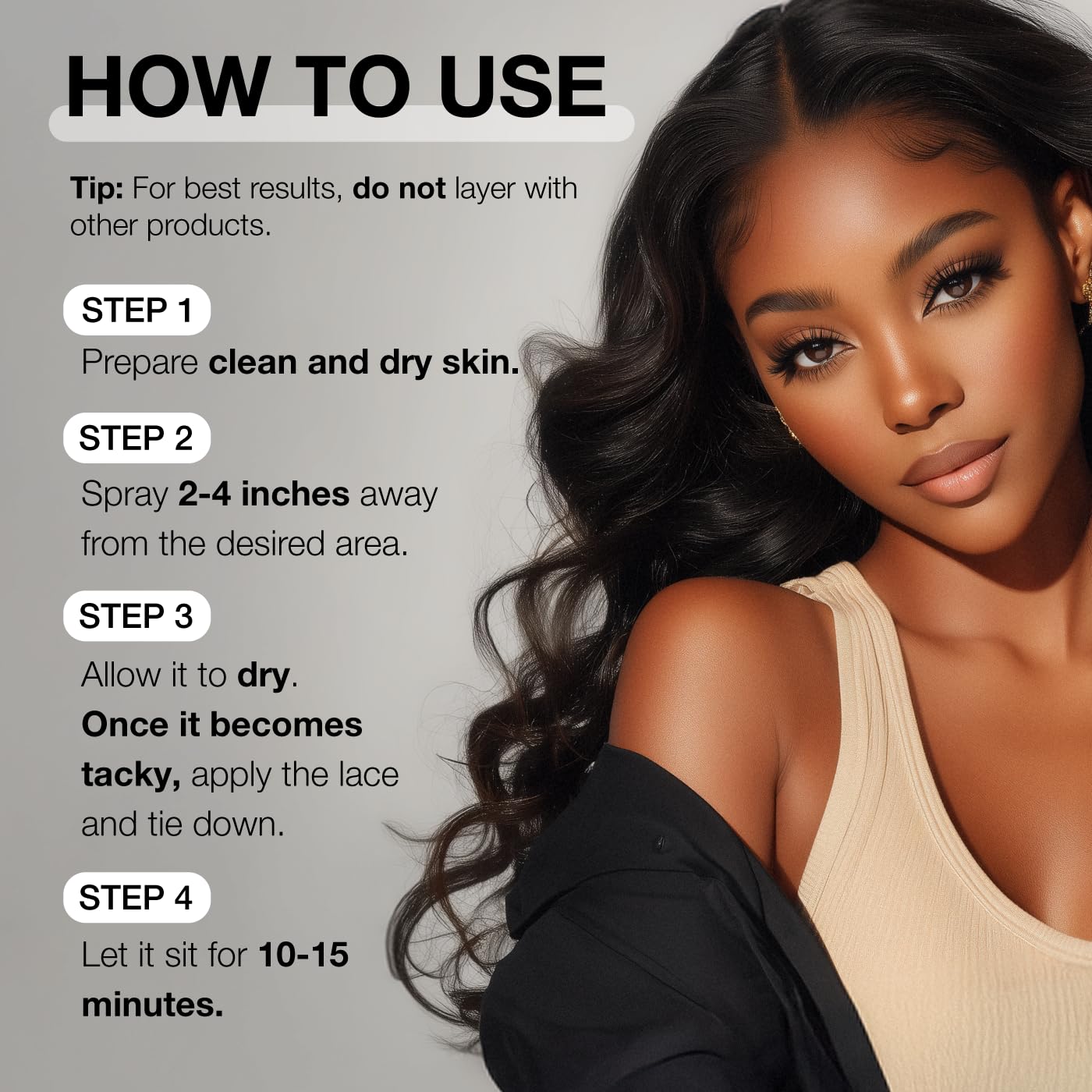 Wonder Lace Bond Adhesive Spray Supreme (Extreme Firm Hold) 2.7 fl oz | Fast Drying, No Residue, No Build-Up, All-Day Wig Hold