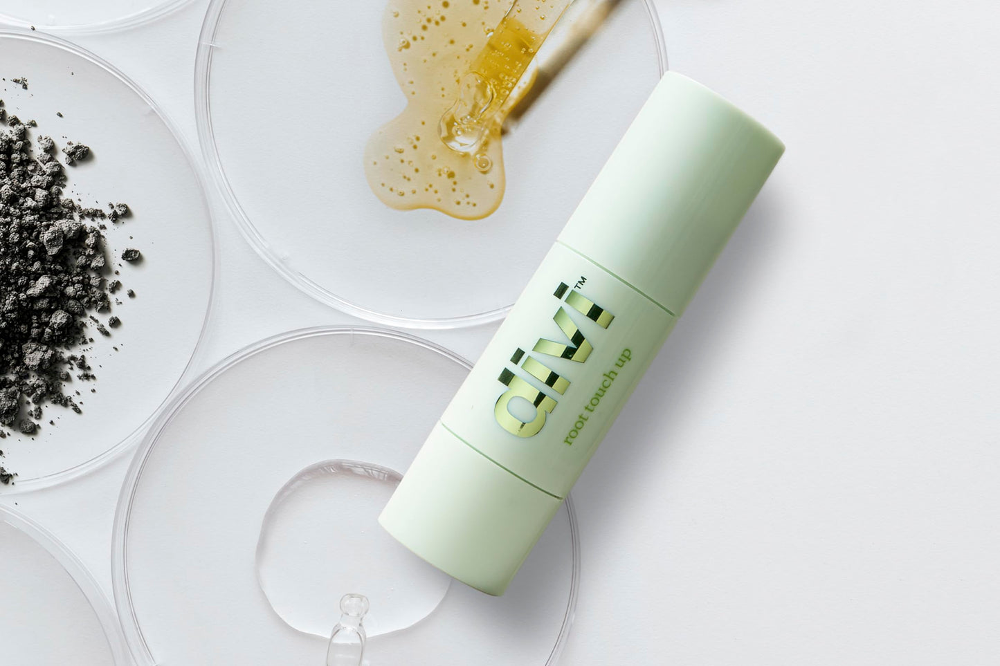 Divi Root Touch Up Powder for Gray Hair Coverage, Dark Brown