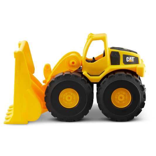 CAT Construction Fleet 10" Front Loader Toy Truck – Durable Plastic Construction Vehicle with Working Bucket & Free-Rolling Wheels for Kids Ages 2+