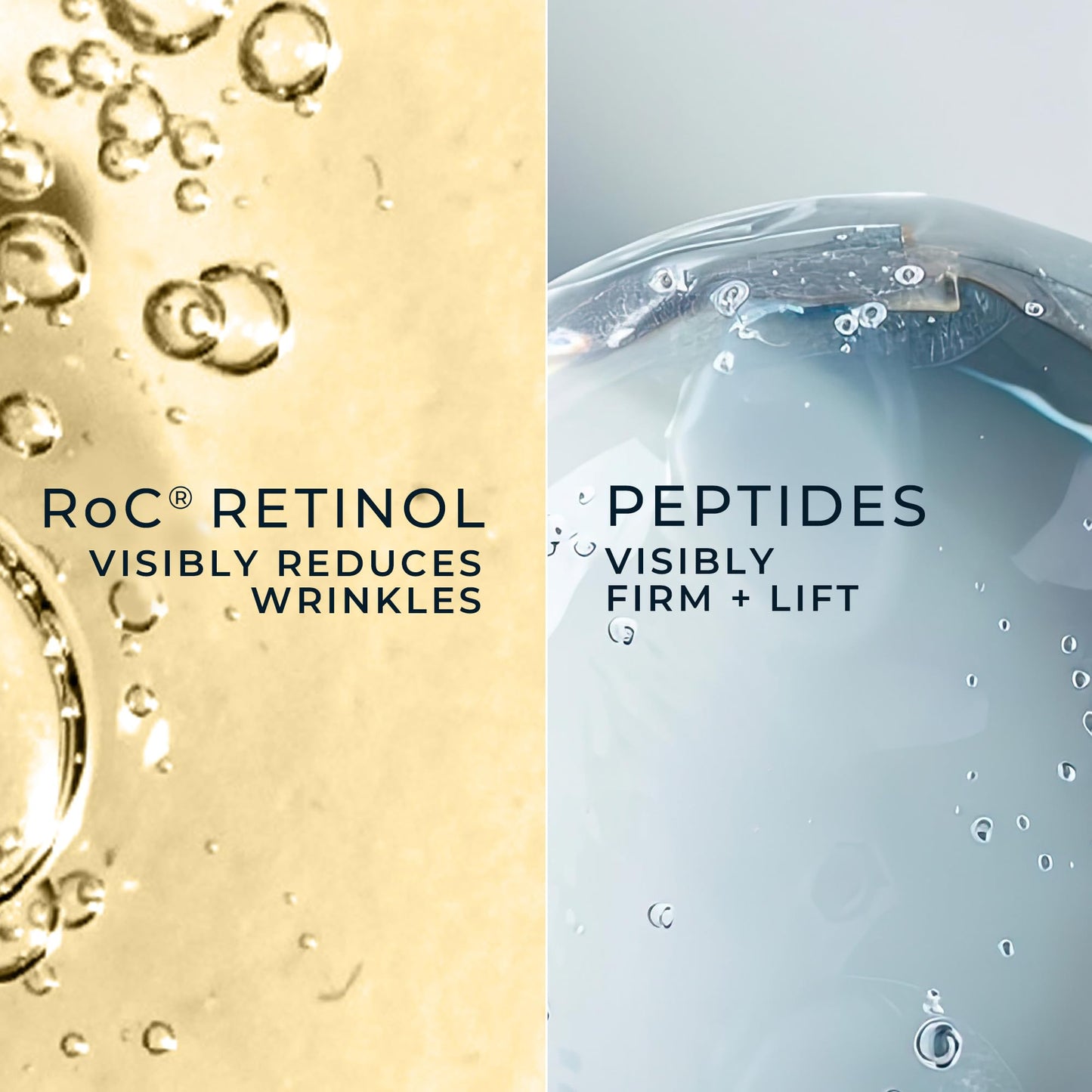 RoC Derm Correxion Dual Eye Cream with Advanced Retinol + Peptides for Puffy Eyes and Dark Circles, (.68 oz) with Retinol Under Eye Cream Packette