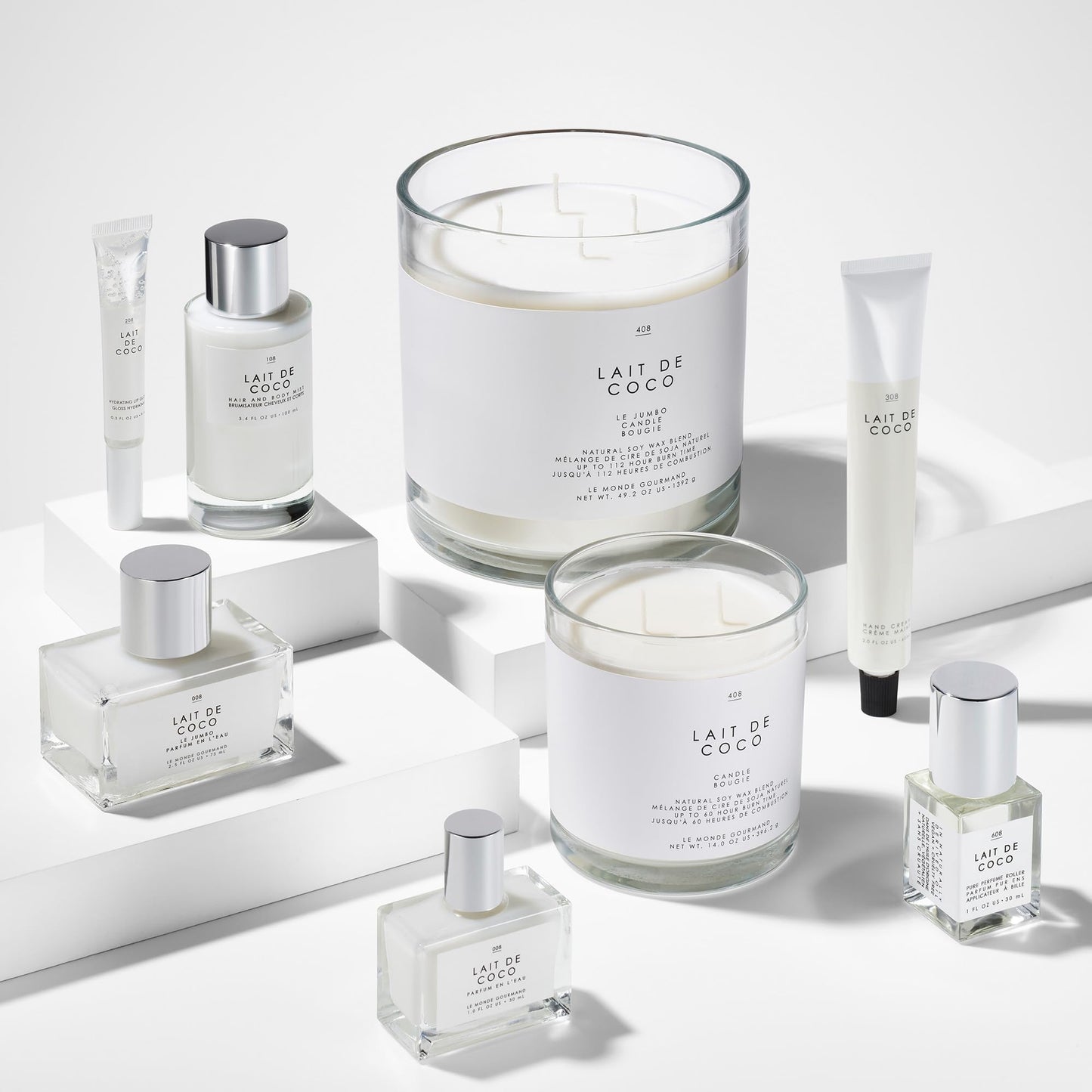 Le Monde Gourmand Lait de Coco Hair & Body Mist - 3.4oz (100ml) - Bergamot, Vanilla, Coconut Fragrance Notes