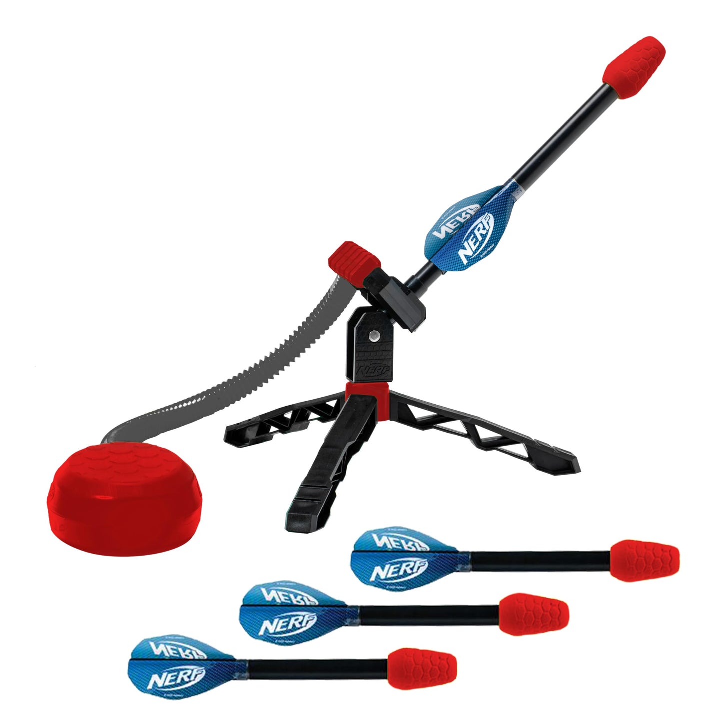 Nerf Kids Toy Rocket Launcher - Rip Rocket Jump Rockets + Launcher - Boys + Girls Toy Stomp Launcher + Missiles Set