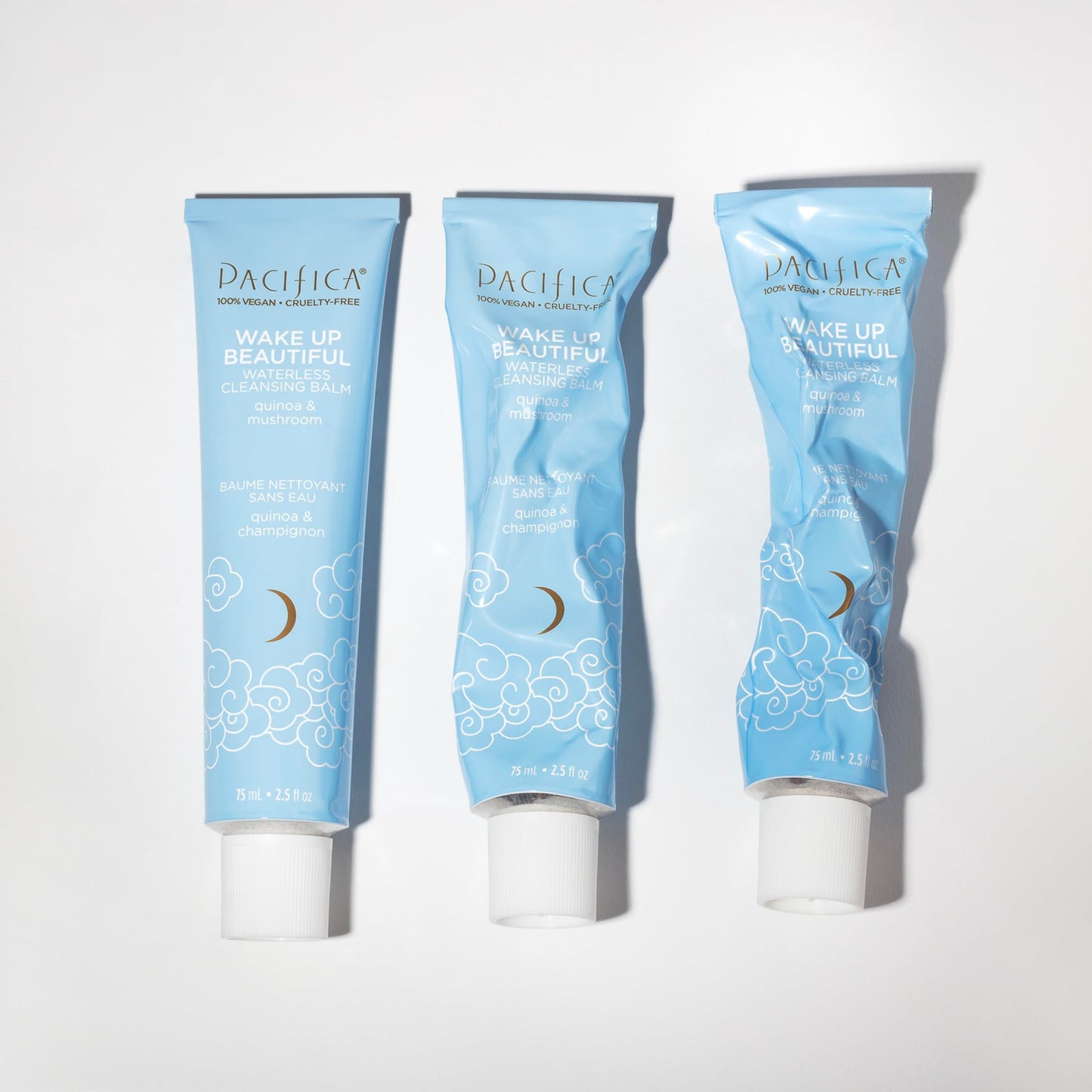 Pacifica Wake Up Beautiful Cleansing Balm & Makeup Remover – 2-in-1 Hydrating Waterless Face Cleanser for Dry & Sensitive Skin, 2.5oz