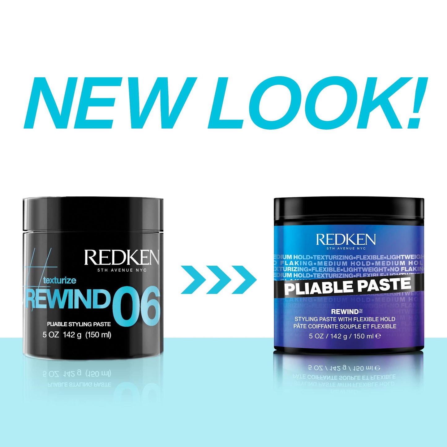 Redken Pliable Styling Paste With Flexible Hold For All Hair Types - Adds Lightweight, Flexible Texture & Moisture, Medium Hold