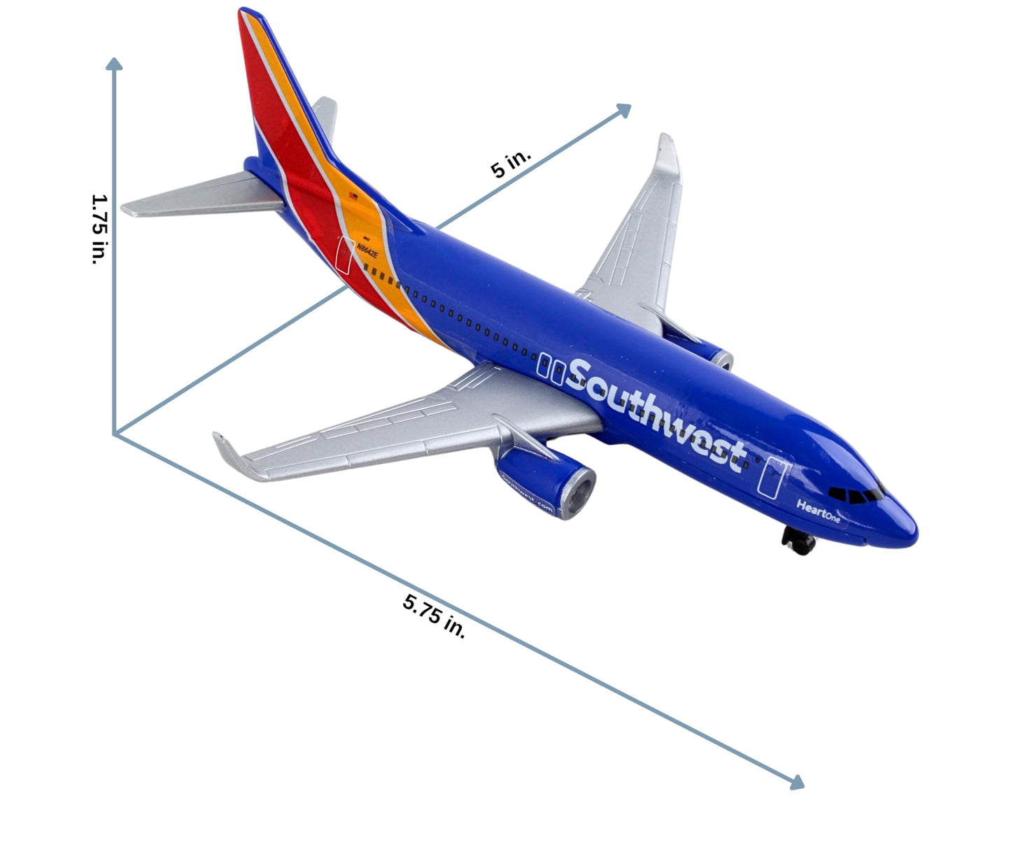 Daron Toy Airplane – Southwest Airlines – Die-Cast Metal Model Airplane Toy with Plastic Parts for Kids Ages 3+