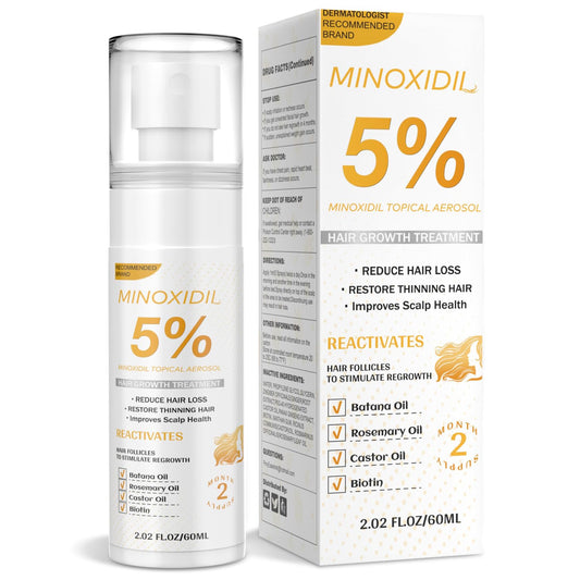 Minoxidil Hair Growth Serum for Men & Women | Biotin, Batana & Rosemary | Extra Strength Hair Regrowth & Hair Loss Treatment, Thicker Fuller Hair