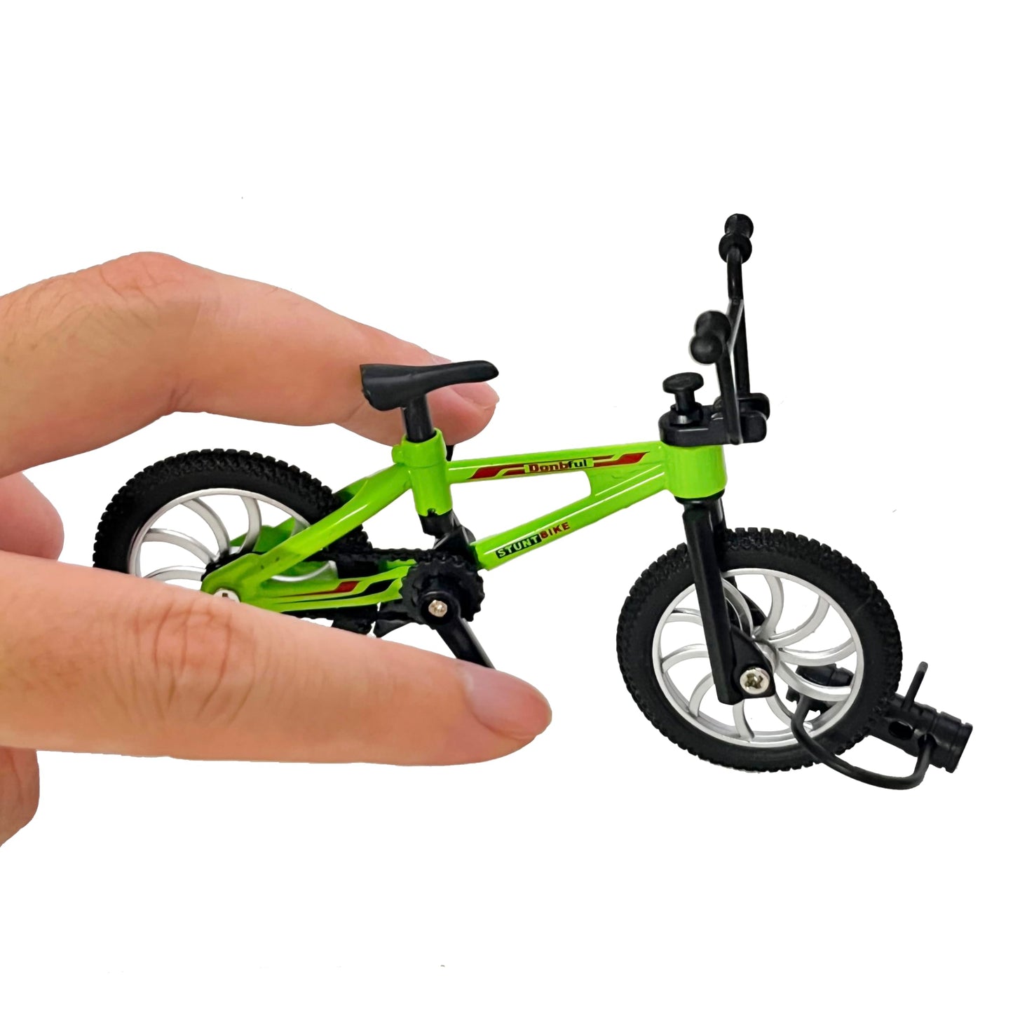 Mini Finger Bike Toy – Alloy Mountain Bicycle Model with Tools, Movable Parts, Gift for Kids & Collectors (Green)