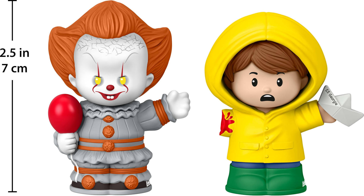 Little People Collector IT Movie Special Edition Set for Horror Fans, Pennywise & Georgie Figures in a Display Package  (Amazon Exclusive)