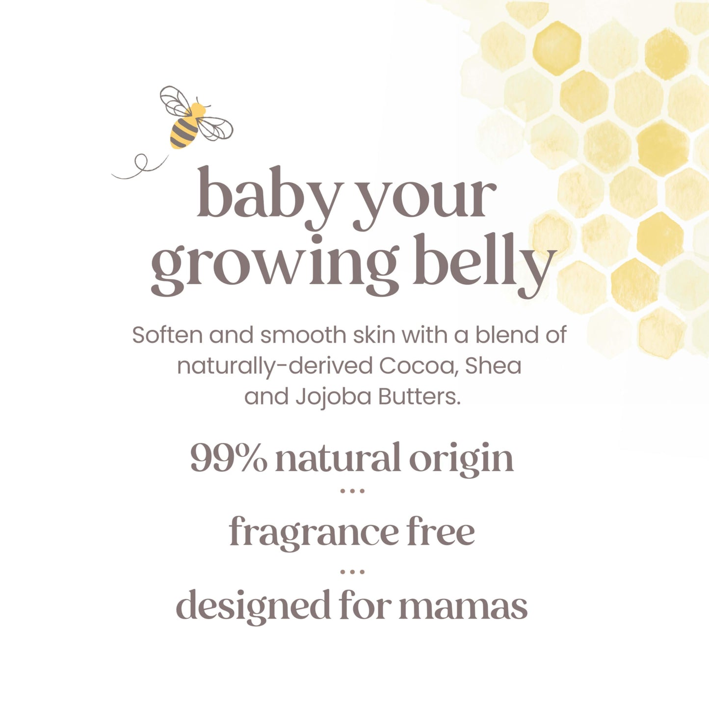 Burt’s Bees Mama Belly Butter, 6.5 oz – Stretch Mark Cream for Pregnancy & Postpartum, Shea Butter & Vitamin E, Moisturizing Prenatal Gift