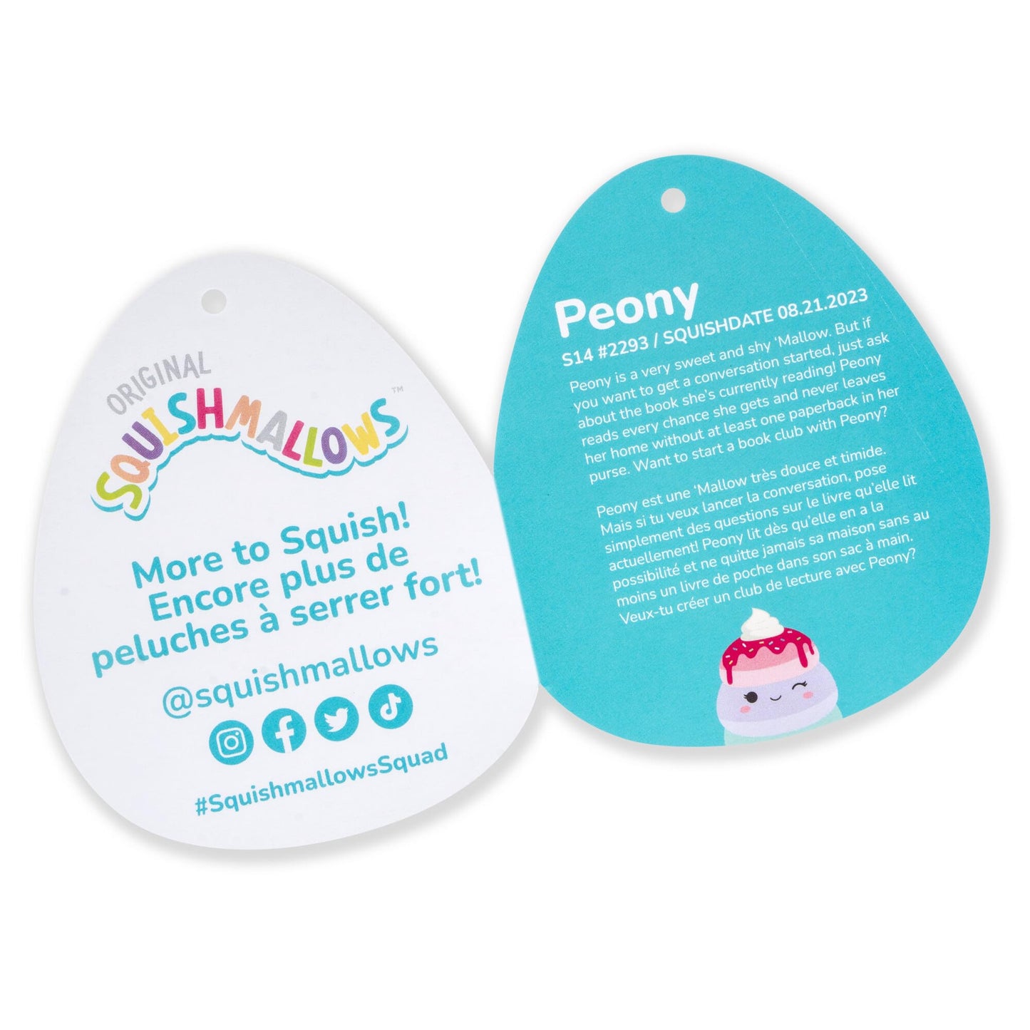 Squishmallows Original 14-Inch Peony Unicorn Pancakes with Whipped Cream - Official Jazwares Large Plush