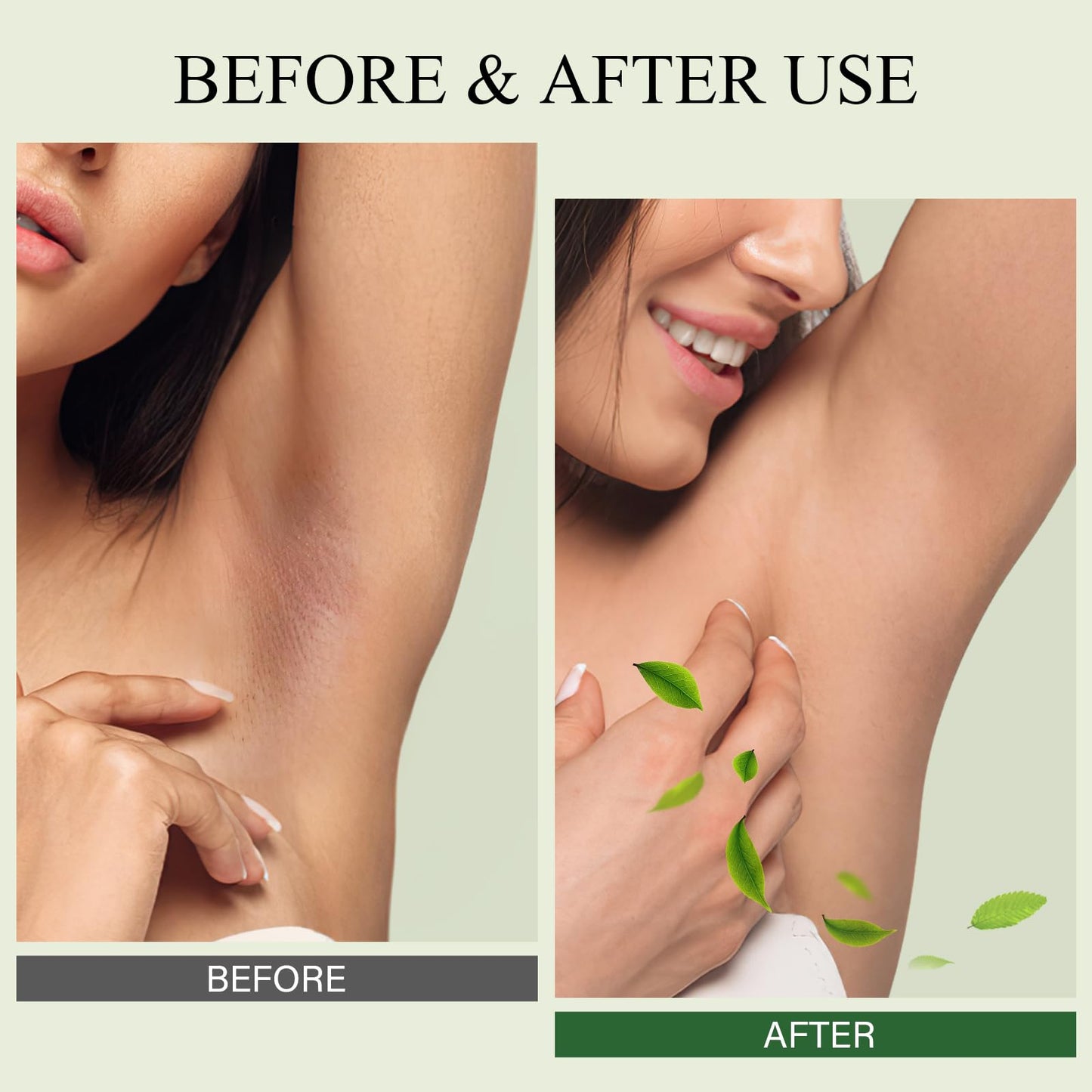 Underarm Detox Scrub – Green Tea, Mint & Tea Tree Deodorant, Natural Dark Armpit Remover, Odor Eliminating & Exfoliating, Unisex 8.11 oz