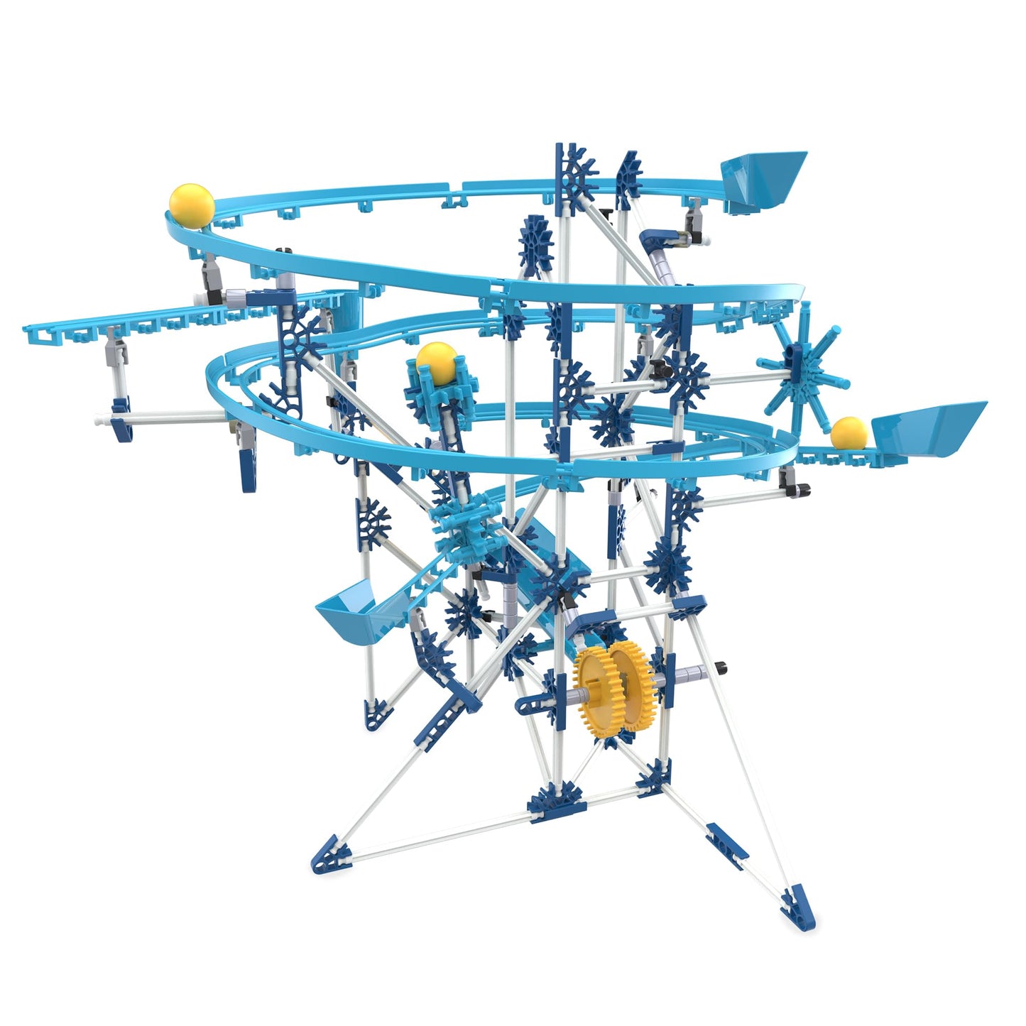 K'NEX - Marble Coaster Run with Motor‚ 504 Pieces, STEM Building, Kid Construction Set‚ Ages 8+