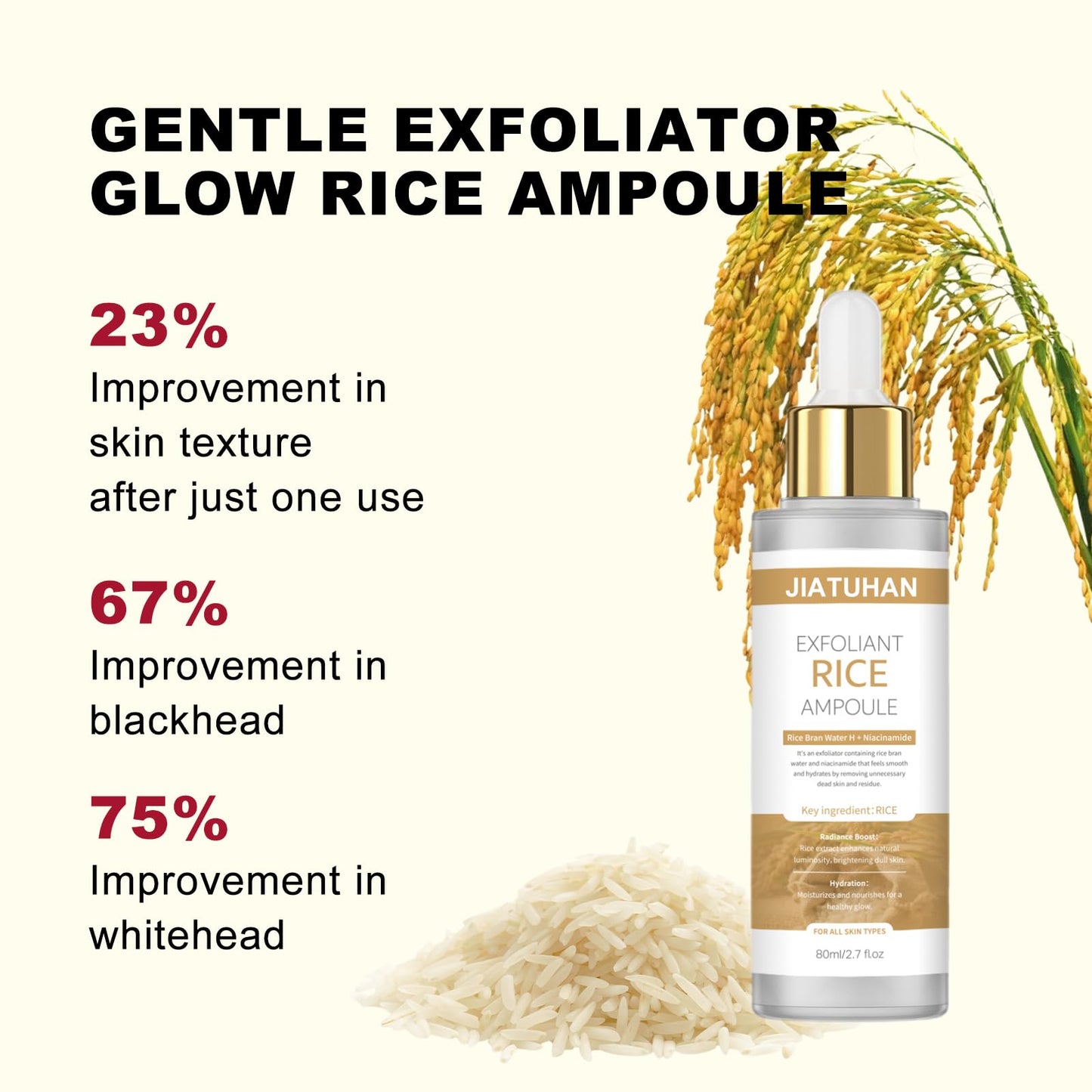 Peel Shot Glow Rice Ampoule Duo Set – White & Black Rice Facial Mask & Body Scrub, Reduces Blackheads, Shrinks Pores, All Skin Types, 2.7 fl oz, 14-Pack