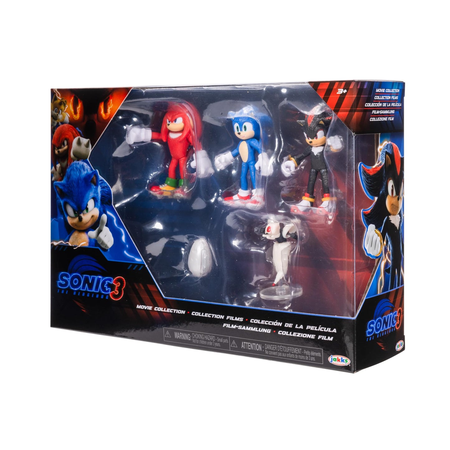 Sonic 3 Movie 2.5" Action Figures Multi-Pack – Sonic, Knuckles, Shadow, Buzz Bomber & Drone – Official Collector Toy Set