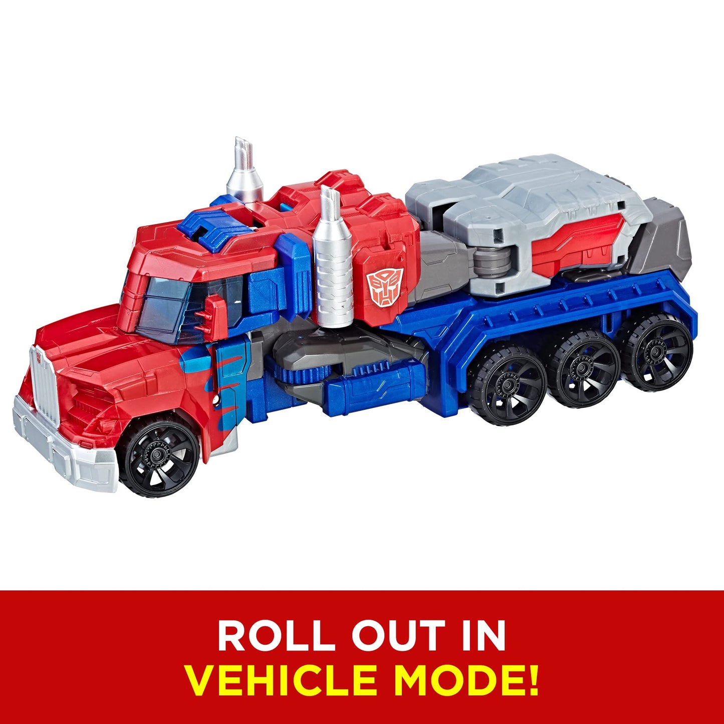Transformers Heroic Optimus Prime 11" Action Figure - Large-Scale, Converts to Truck, Toy for Kids 6+, Amazon Exclusive