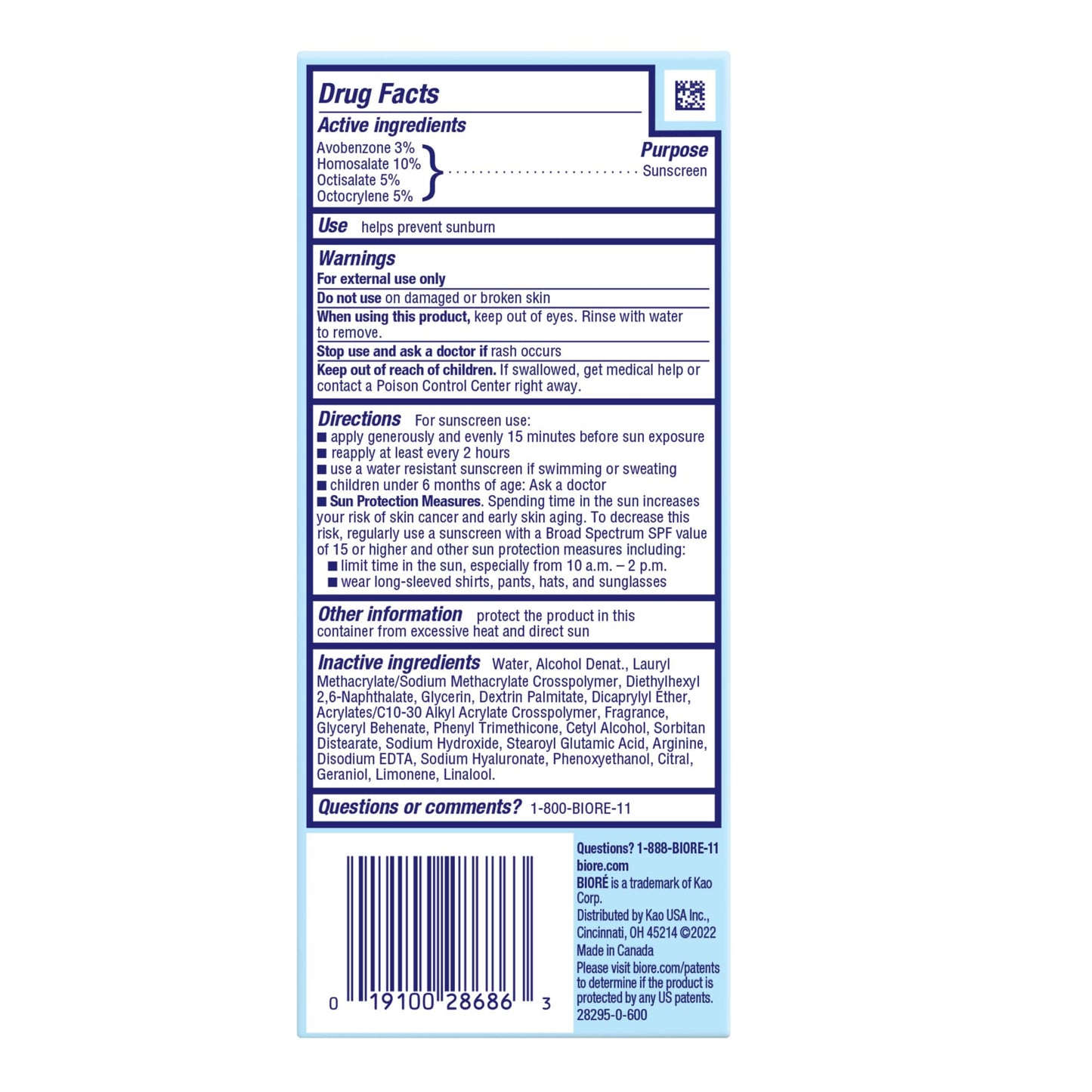 Biore UV Aqua Rich SPF 50 Hydrating Face Moisturizer – Oil-Free, Non-Comedogenic Sunscreen for Sensitive Skin, 1.7 oz