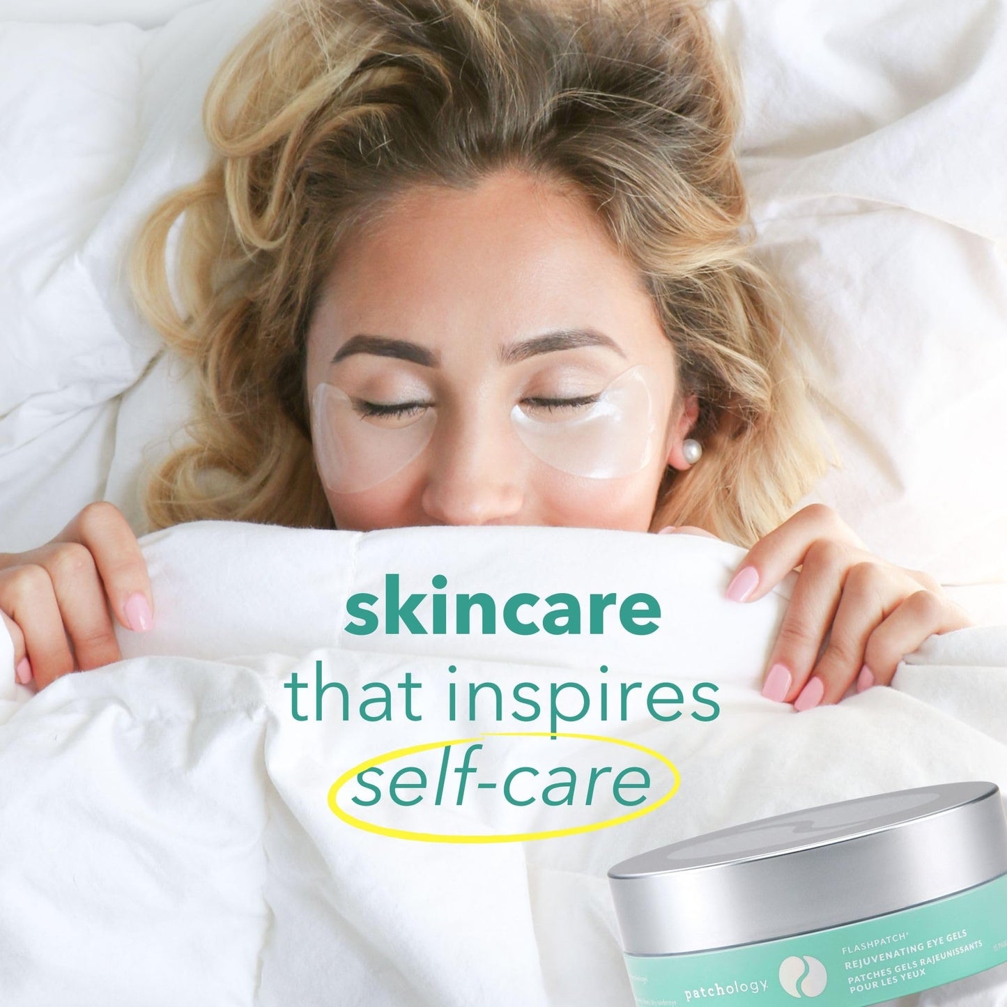 Patchology Rejuvenating Under Eye Patches - Hydrating Caffeine & Collagen Eye Mask for Dark Circles, Puffiness & Wrinkles, 15 Pairs