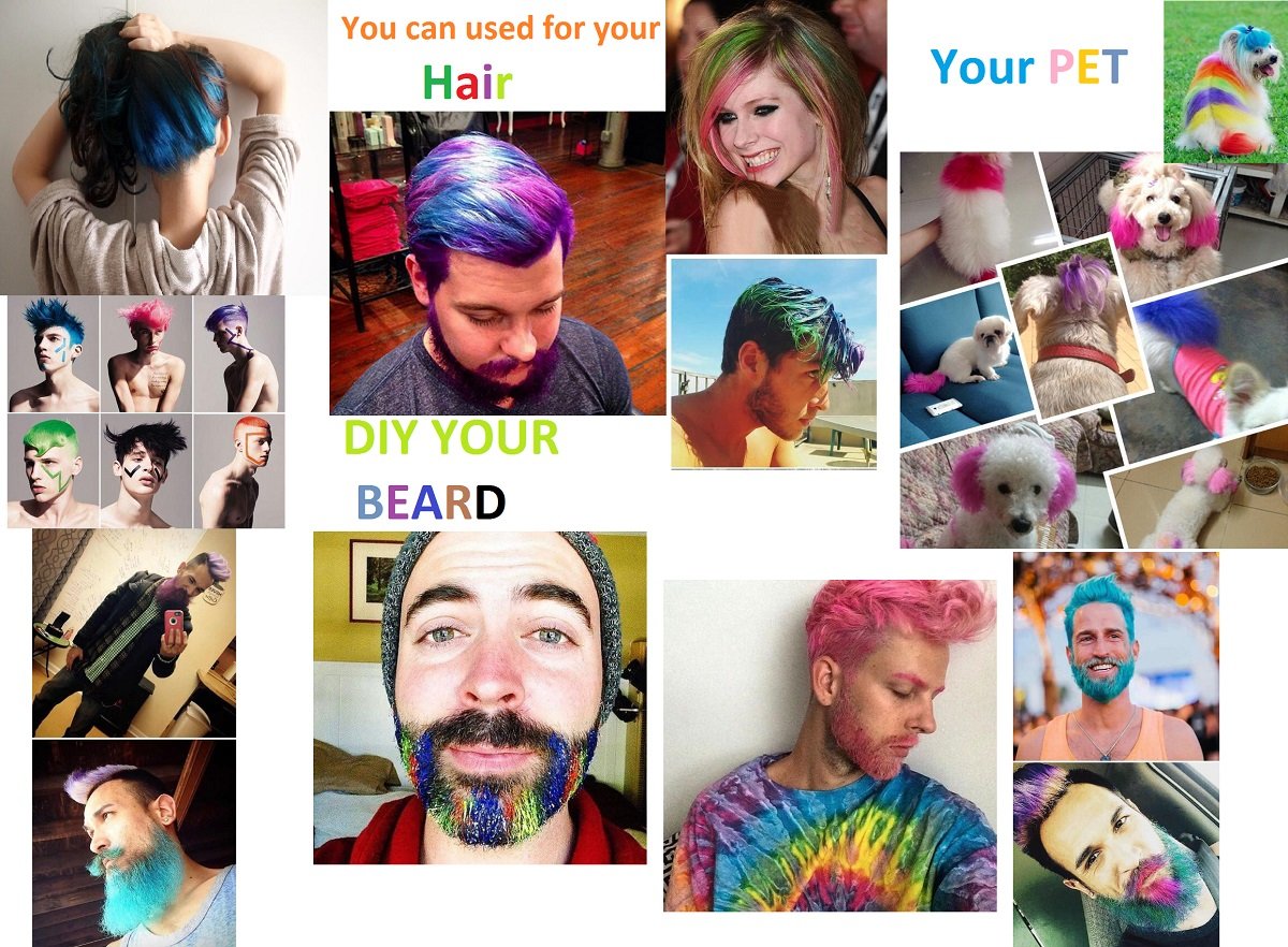 DSADKI Temporary Hair Color Mascara Washable Hair Dye Stick Non-toxic Instant Hair Chalk Dye for Girls Women (Silver gray)